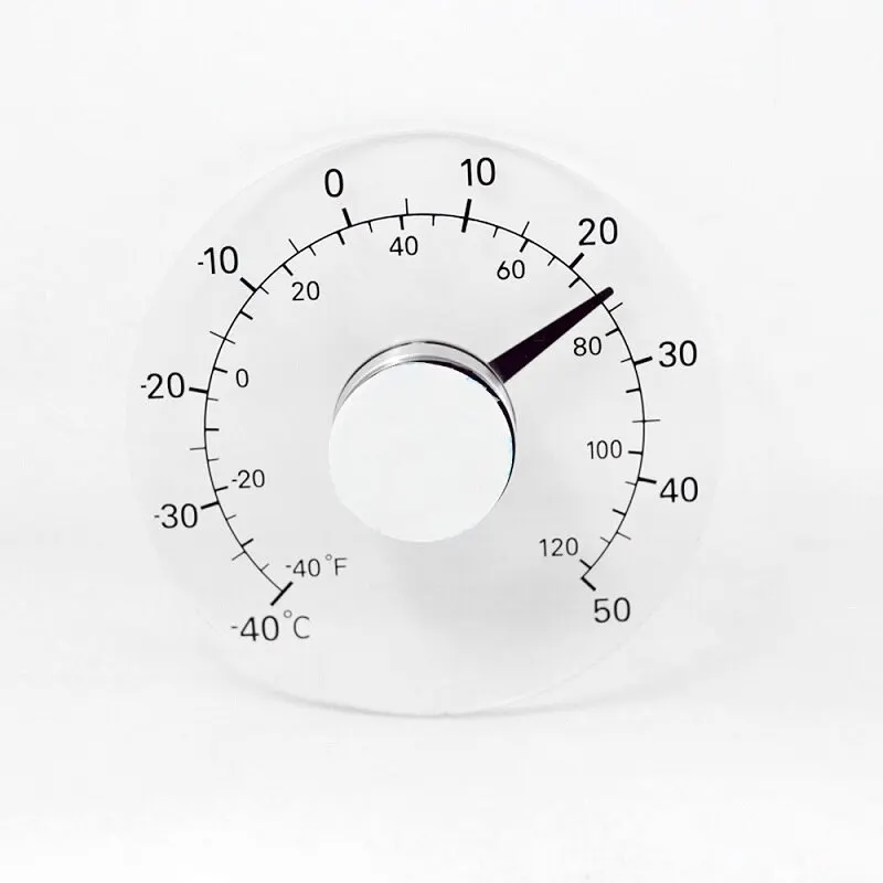 Уличный Оконный термометр по Фаренгейту/градусам Цельсия Круглый самоклеящийся