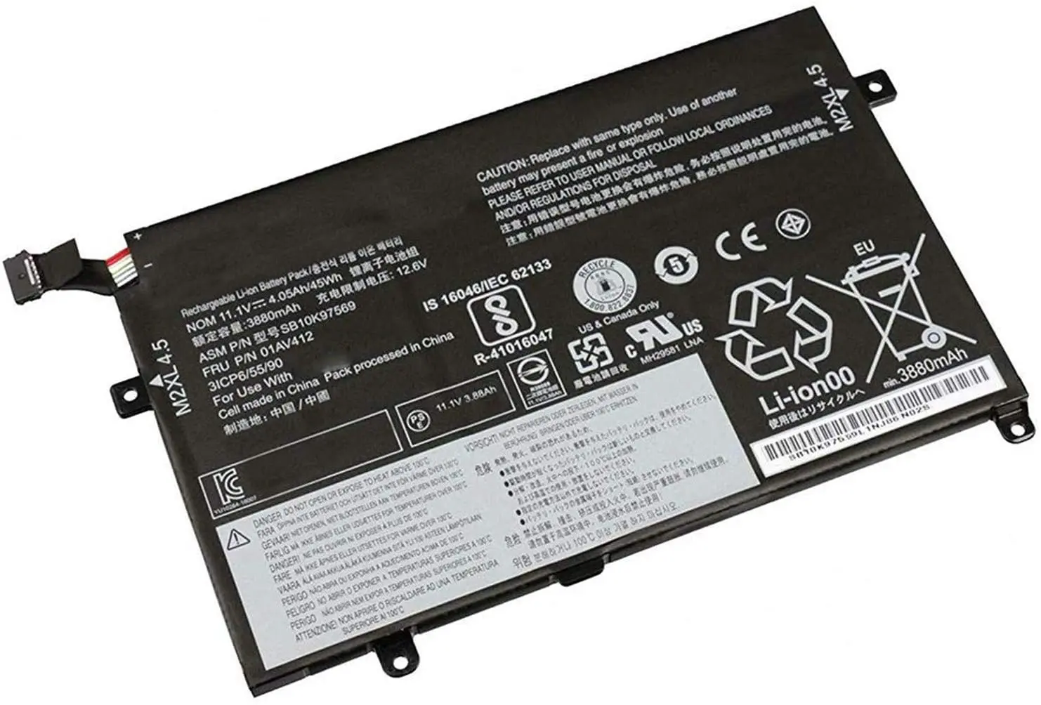 

Оригинальный Новый 01AV411 01AV412 01AV413 Аккумулятор для ноутбука Lenovo ThinkPad E470 E470C E475 SB10K97568 SB10K97569 SB10K97570