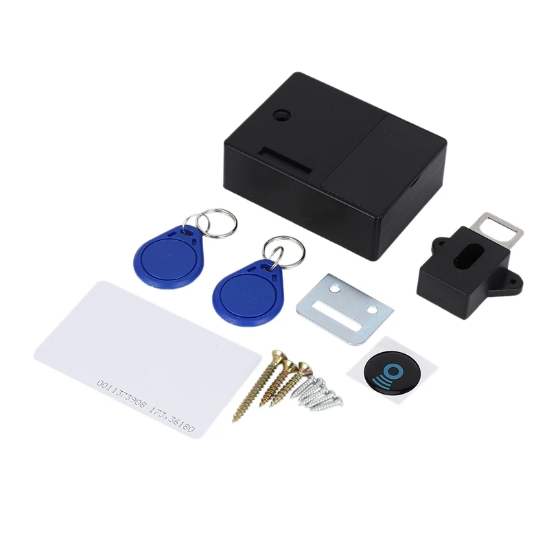 Электронный замок для шкафа ABSF RFID сделай сам деревянного с выдвижными ящиками