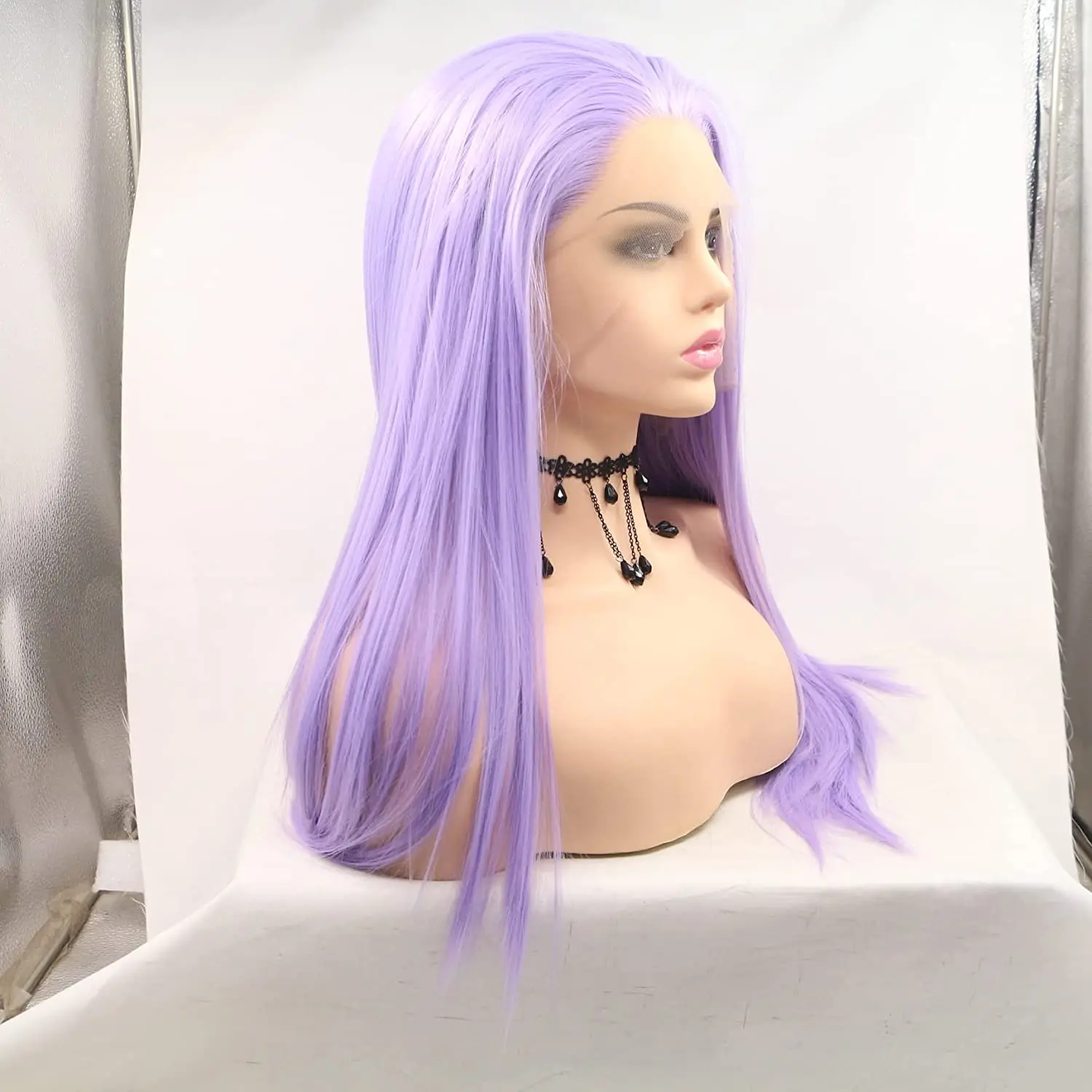 Женский парик для косплея Melody Pastel Lilac Purple Wig термобезопасные синтетические