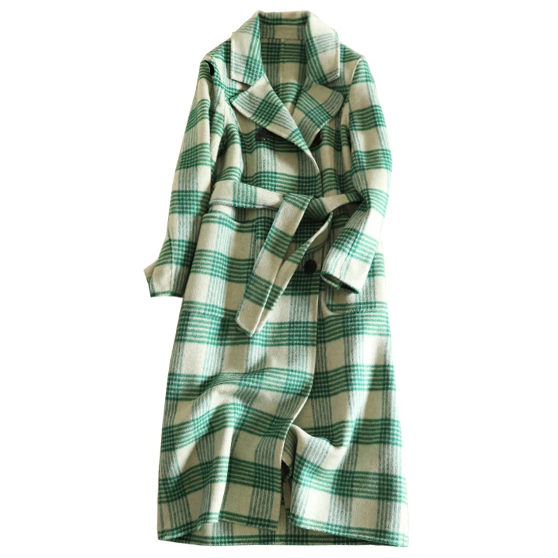 

New double-sided cashmere overcoat in autumn and winter of 2019