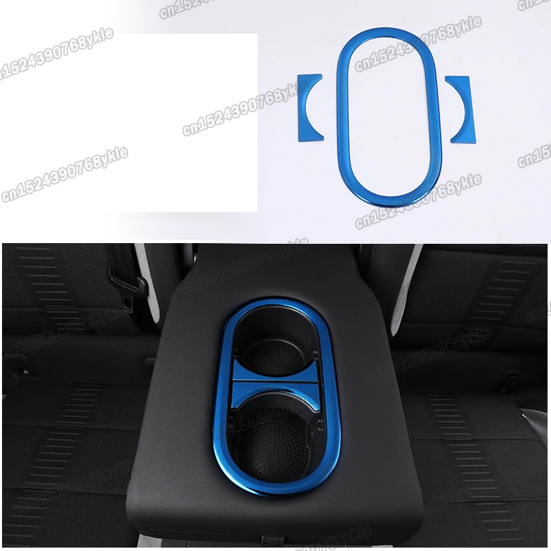 

Углеродное волокно для Volkswagen t roc Vw T-roc Автомобильный задний подлокотник рамка чашки аксессуары 2018 2019 2020 2021 хромированная r линия