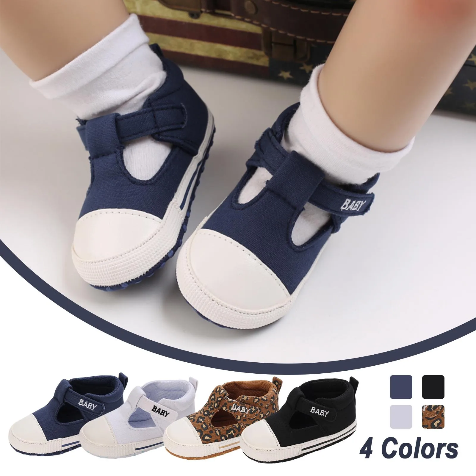 

Осенняя новая обувь для маленьких мальчиков и девочек, мягкая модель, повседневная обувь для новорожденных, обувь для пола для новорожденны...