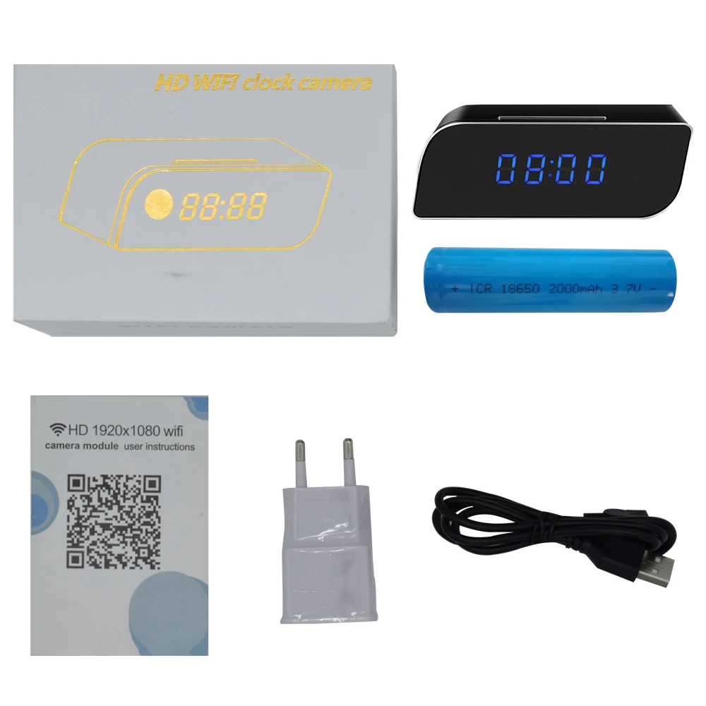

1080P HD Mini small DV Camera Wi fi with Remote Control Night Vision Motion super IP Camera WIFI Alarm Clock Camera security