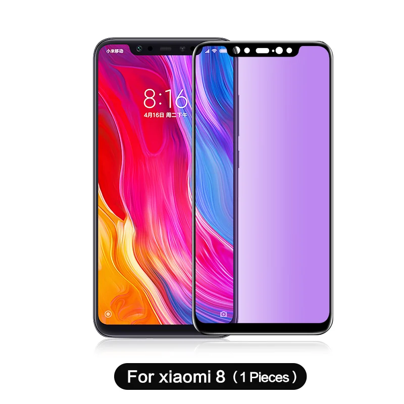 for xiaomi 8 SmartDevil синий светильник закаленное Стекло для Xiaomi mi 8 Защитная пленка для экрана для спортивной камеры Xiao mi 9 SE Red mi Note 7 mi 9 8 SE 6 5 пленка с полным покрытием - Цвет: for xiaomi 8