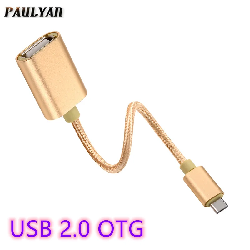 USB C к адаптер type OTG кабель папа 2 0 Женский для MacBook Pro samsung Hwawei OTG|Переходники и