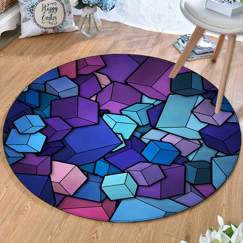 Цветные модные Нескользящие домашние ковровые покрытия цельный коврик ковер