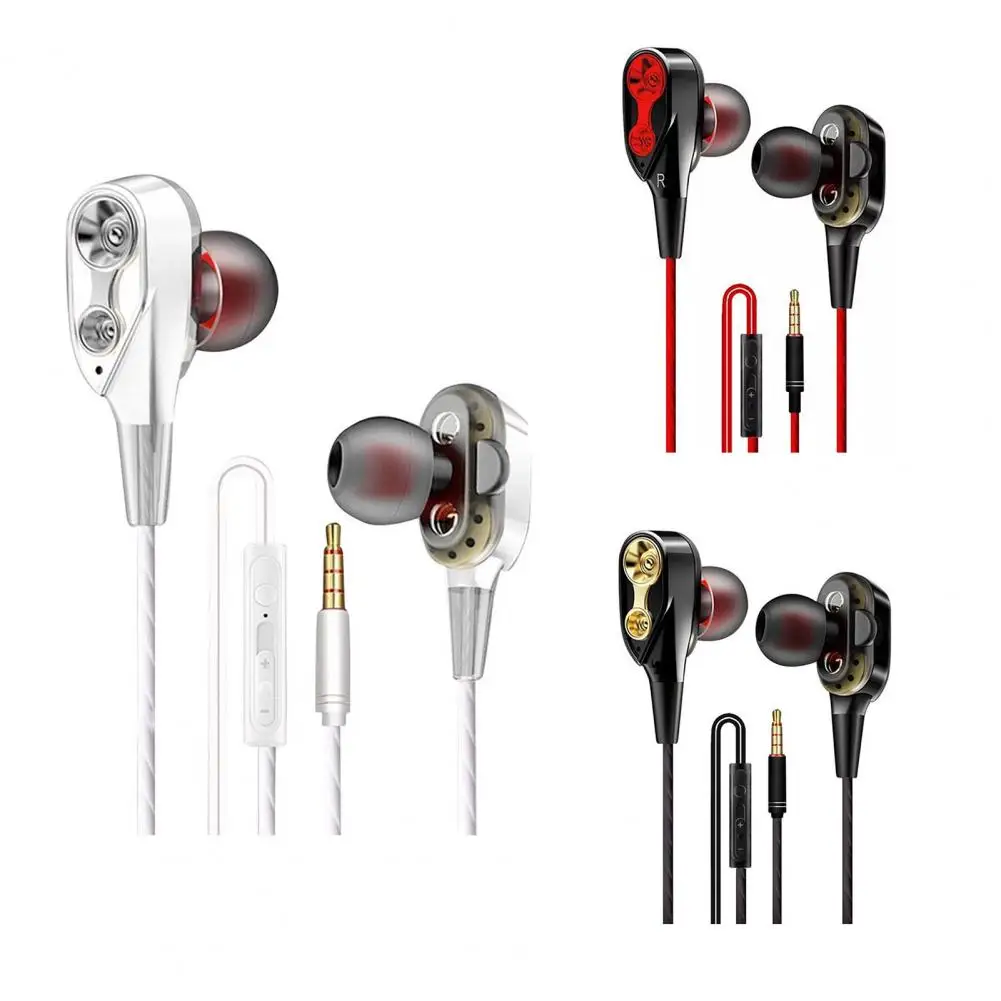 Проводные стереонаушники Dual Drive Универсальные наушники-вкладыши с усиленными