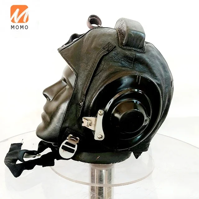 

TTVintage MIG aviation leather helmet for Russian aircraft pilot helmet