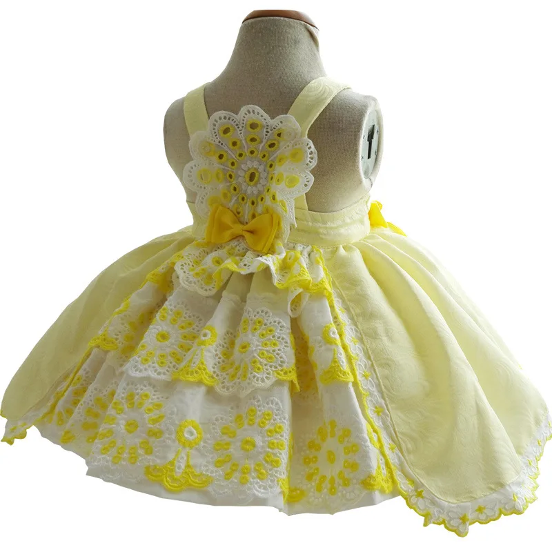 

Spanish Baby Dress Girls Lolita Princess Vestidos Children Birthday Eid Easter Party Ball Gown Kids Lace Spain Boutique Dreeses