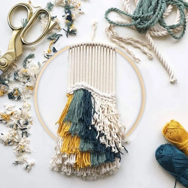 

20 Pcs Dream Catcher Hoops,5 Different Sizes & 24 Pcs Balls DIY 70Mm Christmas Tree Hanging Ball