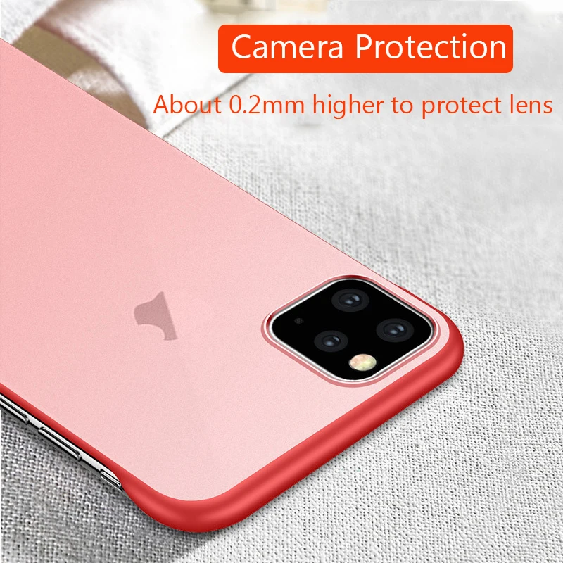 Безрамный чехол для iPhone XR X Xs Max на 11 Pro 2019 Ультратонкий Прозрачный 7 8 6 6S Plus с
