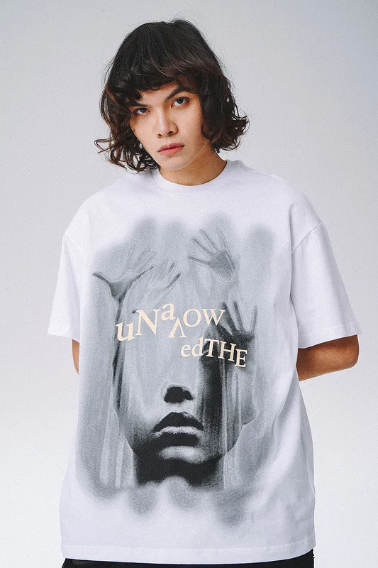 

High street Style Print Men T-Shirts Fashion O-Neck Clothes Harajuku Oversize T Shirt Breathable Man Tops