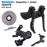 sensah ignite road bike shifter derailleurs 2x8 2x9 speed cassette groupset brake lever for bicycle 4700 5800 105 empire pro ut