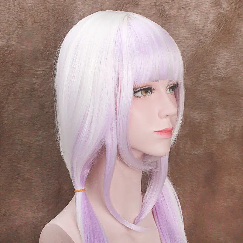 Kobayashi-san Chi No Maid 80cm Dragon Kamui Kanna Wigs Gradient Cosplay Peluca Hair Ornaments Wigs Horns Headdress Accessories images - 6