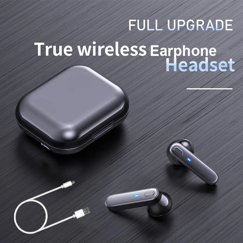 Earphone Bluetooth-compatible Wireless Headset Deep Bass Earbuds True Stereo Headphone With Mic Sport | Автомобили и мотоциклы
