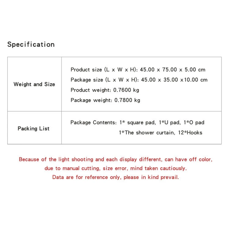 4 шт./комплект шторы для ванной | Дом и сад