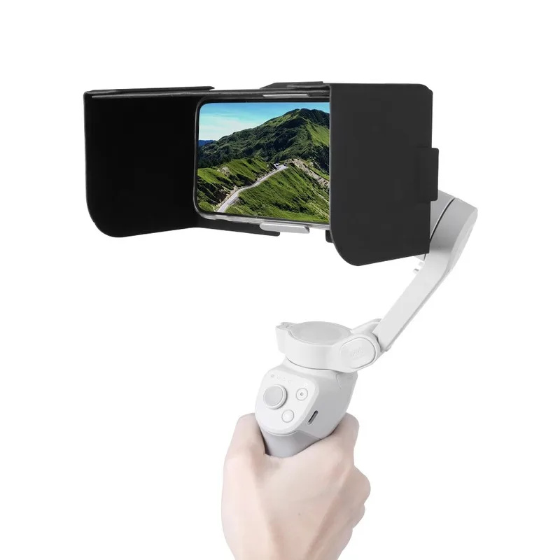 

Mobile Phone Hood of OM 4 Leather Sunshade Anti-reflective Sun Hood For DJI OSMO Mobile 4 Handheld Gimbal Stabilizer Accessories
