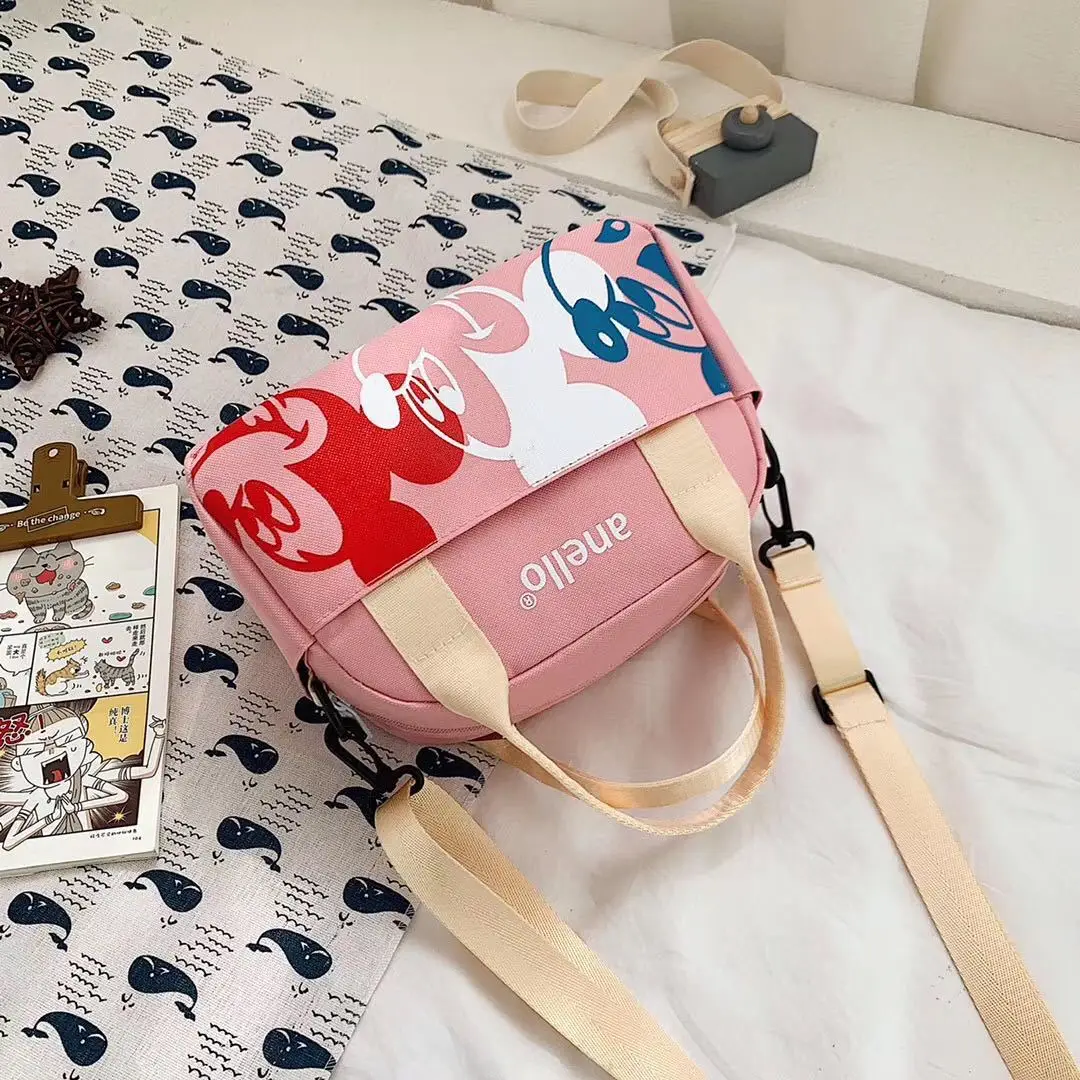 Новая Диагональная Сумка через плечо Disney с Микки-Маусом Портативная сумка из