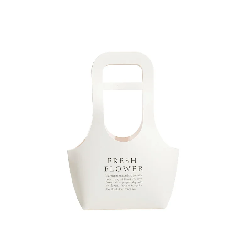 Бумажные коробки для цветов из крафт бумаги с держателем рук подарочная упаковка