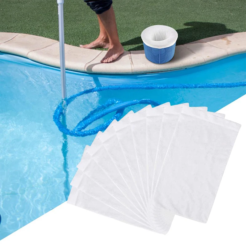 

5/10/20pcs/Set Filter Storage Pool Skimmer Socks Nylon Swimming Pool Filter Socks For Baskets Skimmers White Pool Supplies