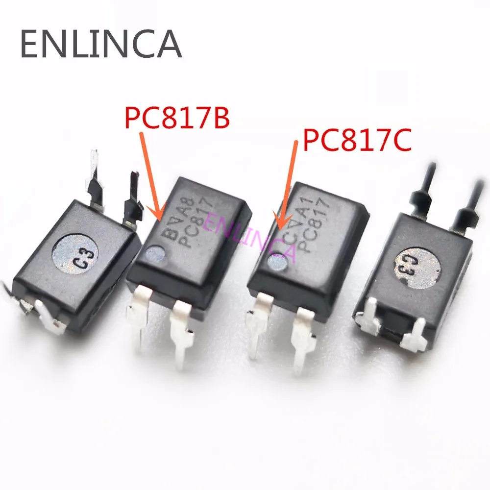 100 шт PC817 PC817C EL817 DIP-4 оптосоединительная деталь чипсет | Электронные компоненты и