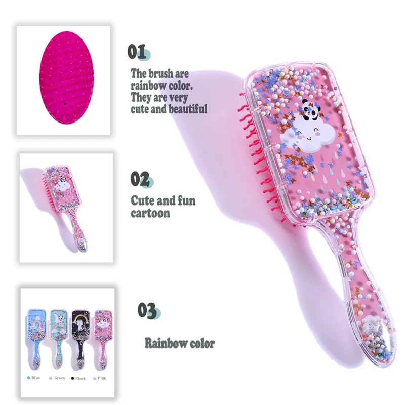 

Hair Airbag Comb Girls Hairbrush Bristle Nylon Women Wet Curly Detangle Hairs Brush for Salon Hairdressing Styling Tools 0820