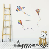 colored kites wall stickers living room bedroom kitchen decor for home decoration mural art decals removable kids room stickers