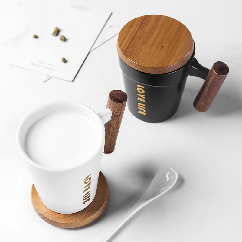 Портативная керамическая кофейная кружка для офиса и путешествий белые