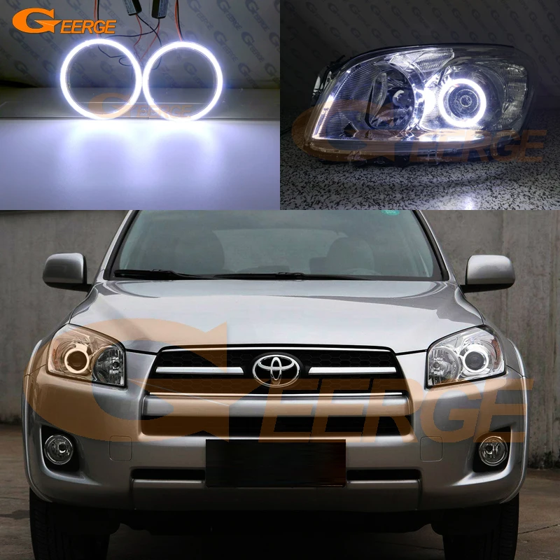 Отличные яркие кольца для Toyota RAV 4 RAV4 III 2009 2010 2011 2012|Фара авто в сборе| |