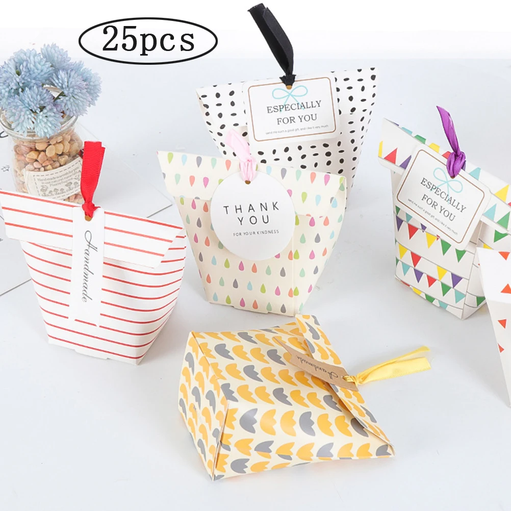 25 шт. Бумага конфеты Коробки или подарочную сумку подарок коробка подарочная с