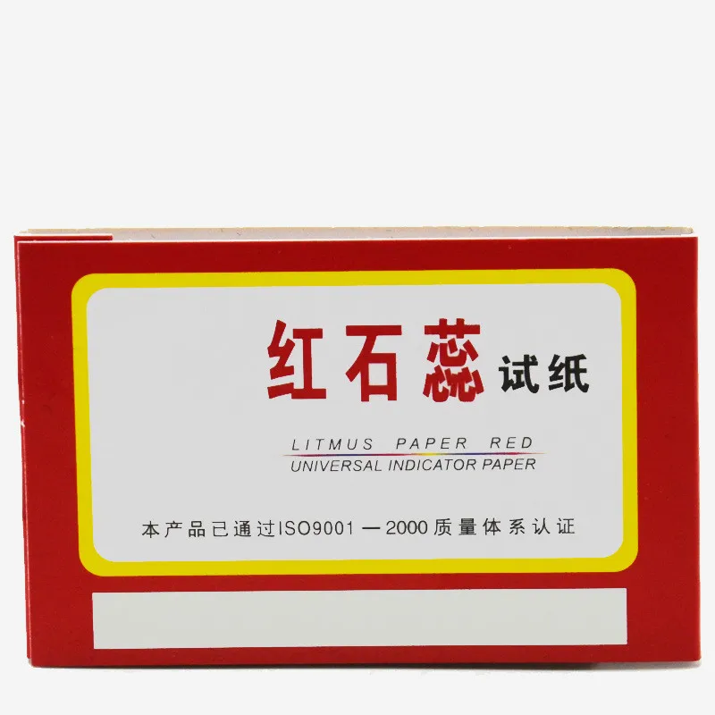 80 полос красная лакмусовая тестовая бумага Щелочная тест полоски школьные