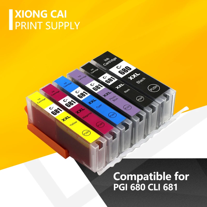 Картридж совместимый с PGI-680 CLI-681 pgi680 cli681 для Canon PIXMA TR7560 TR8560 TS6160 TS8160 TS9160 | Компьютеры