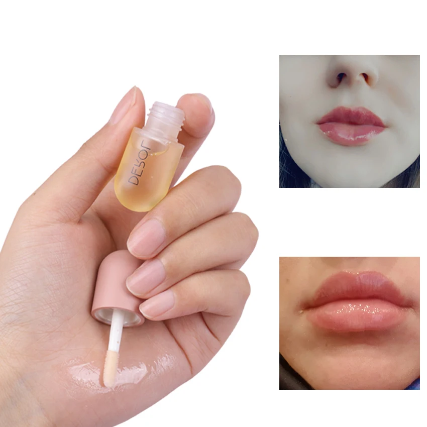 

1PC Instant Volumising Lips Plumper Repairing Reduce Lip Fine Lines Mask Long Lasting Moisturizer Care Lip Oil Sexy Plump Serum