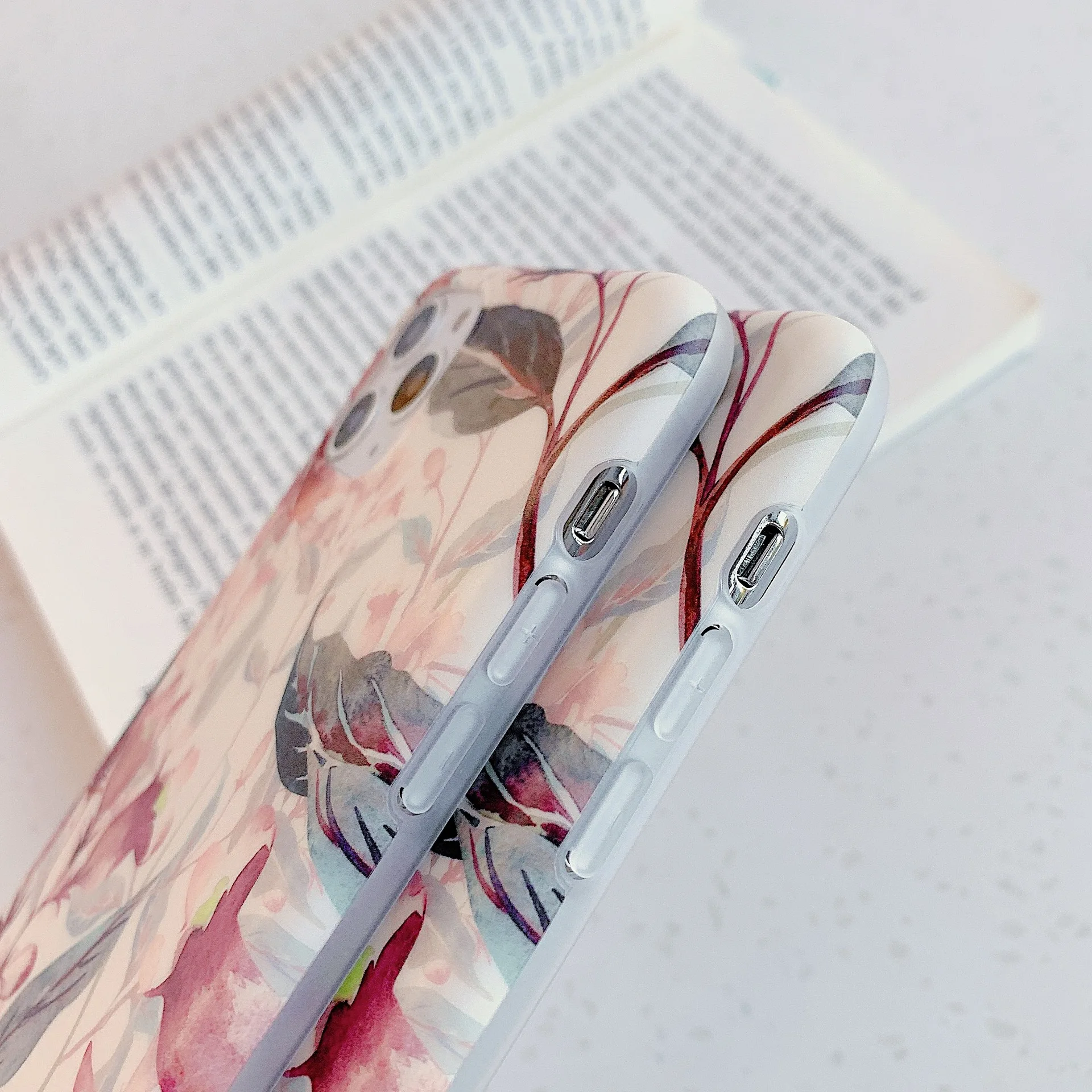 Чехол в стиле ретро с акварельными цветами для iPhone 11 Pro Max XR X XS чехол 7 8 Plus 6 6S задняя