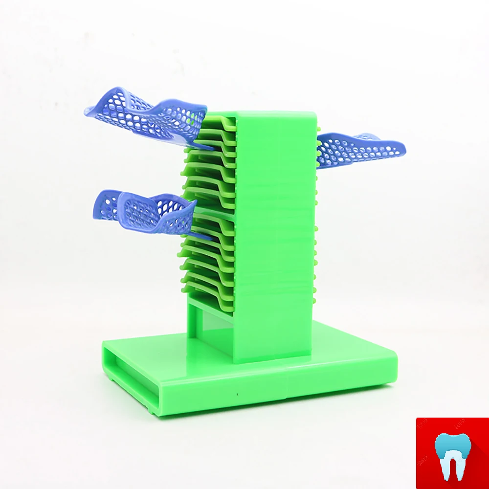 1 set Dental Impression Tray Holder Stand Placing Frame Dentist Instrument Dentistry Materials Dentist Tools With 10 pcs Tray