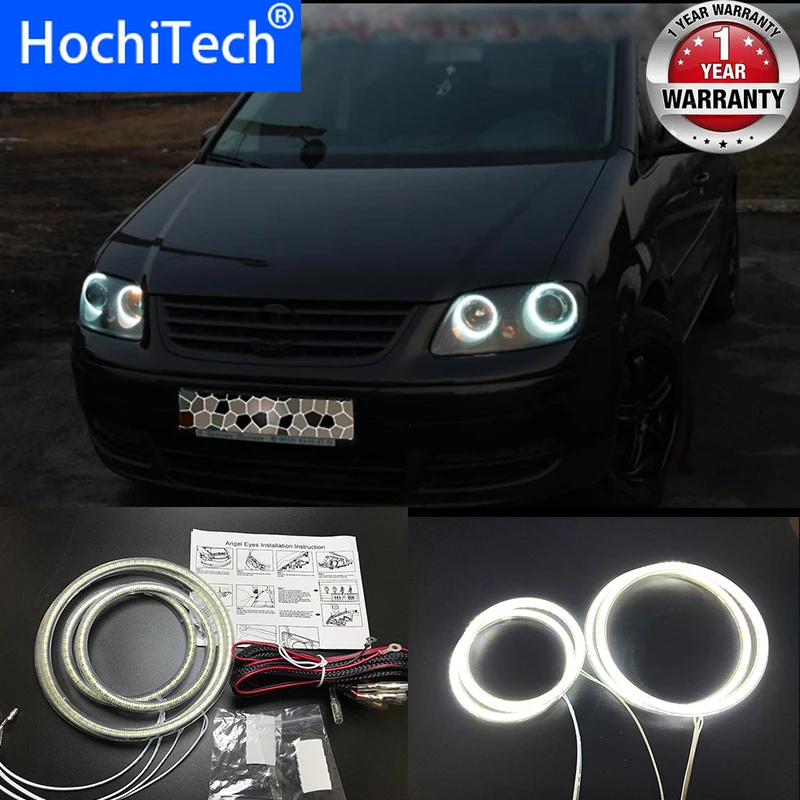 HochiTech ультра яркий SMD белый светодиодный ангельские глазки 12 В halo ring kit дневной