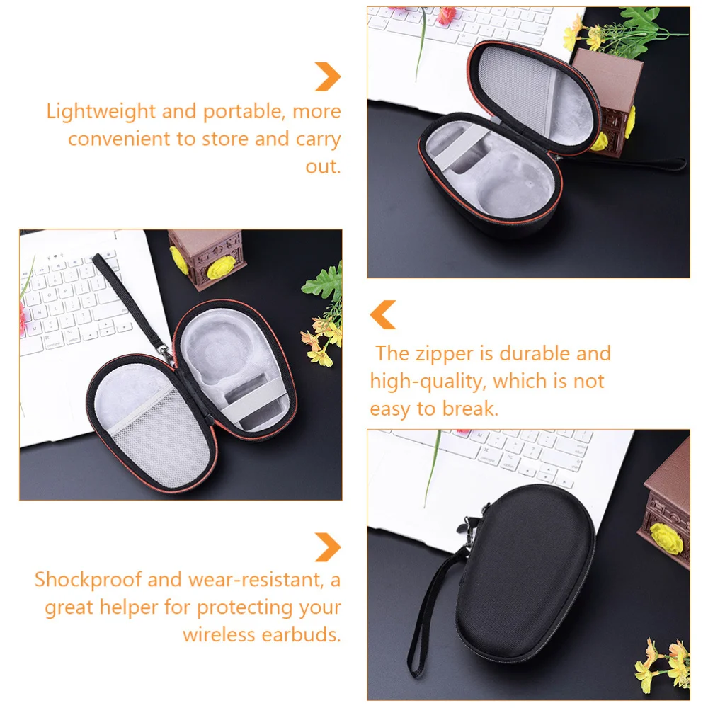 

1Pc Wireless Earphone Box Compatible for Noise-Masking Sleepbuds (Black)