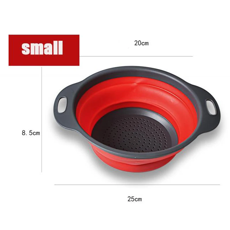 Складная сливная корзина круглая с фильтром для воды телескопическая складная