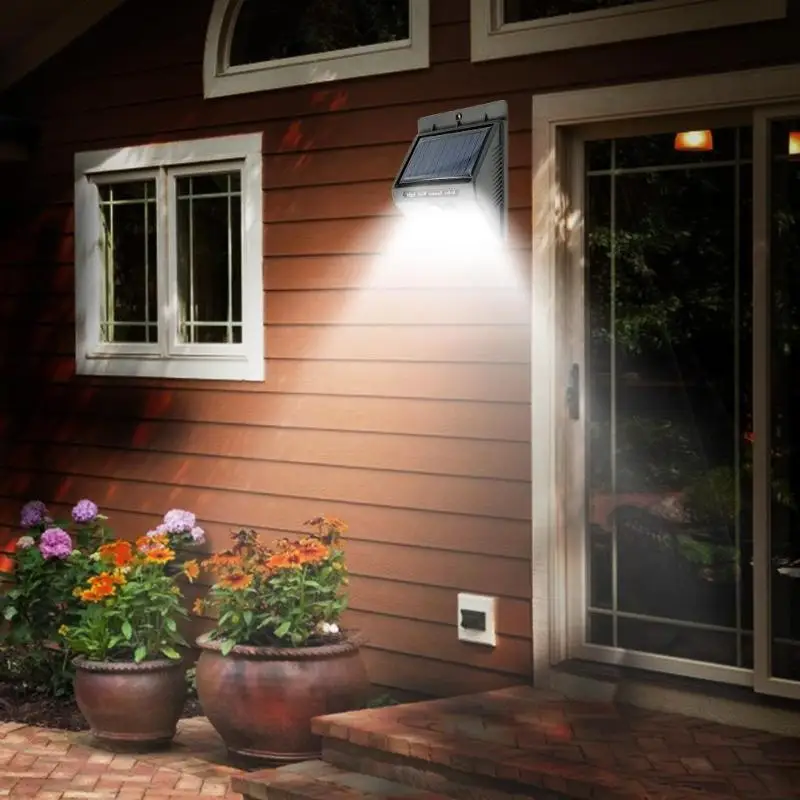 Уличный светодиодный светильник с датчиком движения 1 4 шт. 40 светодиодов уличное