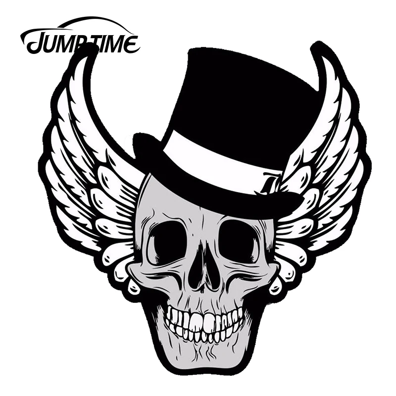 JumpTime 13 см X 12 8 Виниловая наклейка S WINGS SKULL AUTO MOTO Drift Racing Decal Car STICKER | Автомобили и