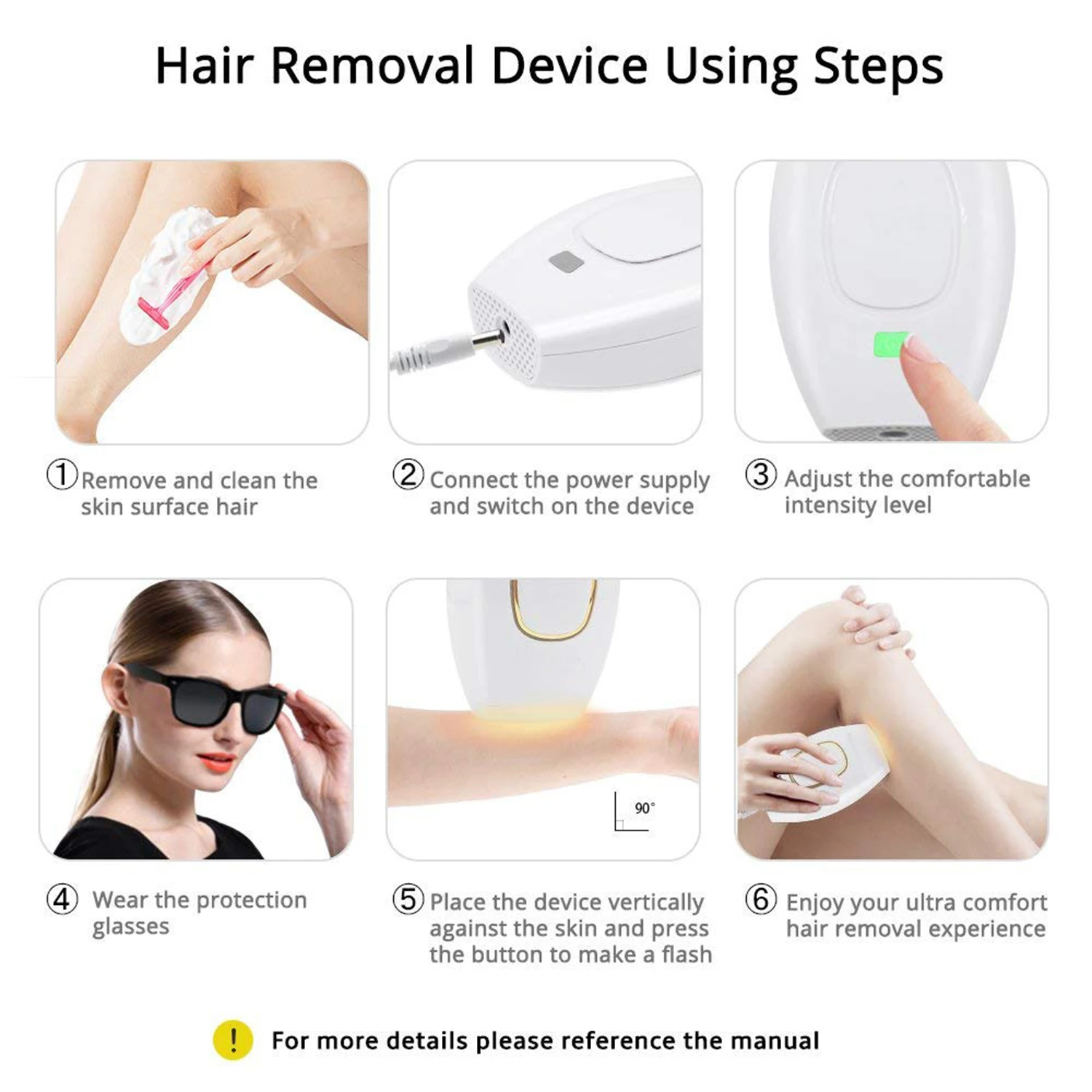 IPL Device Hair Removal Epilator for Women 500000 Flashes Epilator Hair Remover Shaving Machine Facial Epilator Women's Shaver