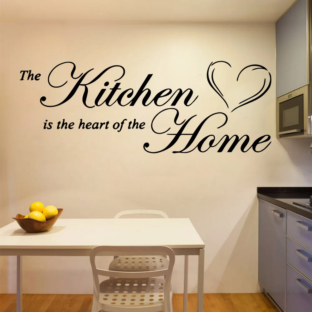 

Изысканные кухонные надписи, украшения для дома, наклейка из ПВХ для детской, гостиной, домашний декор, наклейка на стену, домашний декор