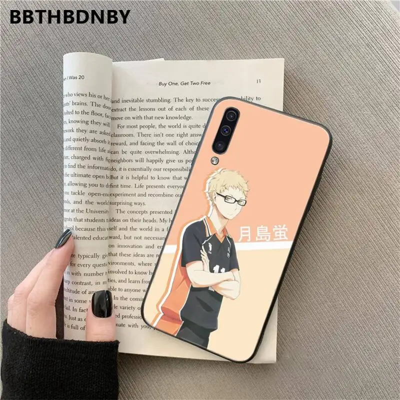 

tsukishima kei Haikyuu anime series Phone Case For Samsung A20 A30 30s A40 A7 2018 J2 J7 prime J4 Plus S5 Note 9 10 Plus
