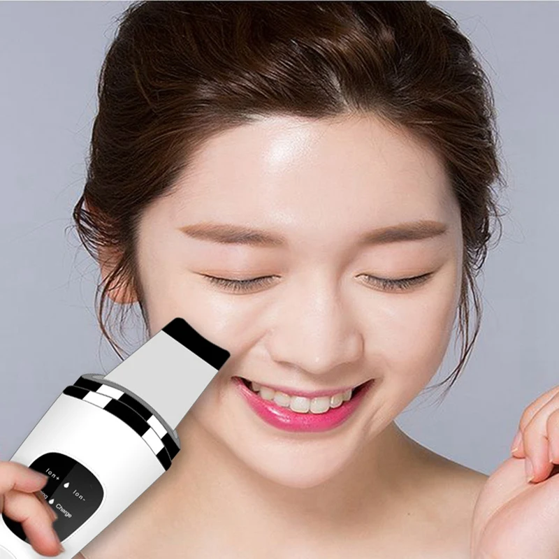 

Skin Scrubber Warmer Facial Cleanser Dirt Blackhead Removal Reduce Wrinkles Spots Face Whitening Lifting Machine