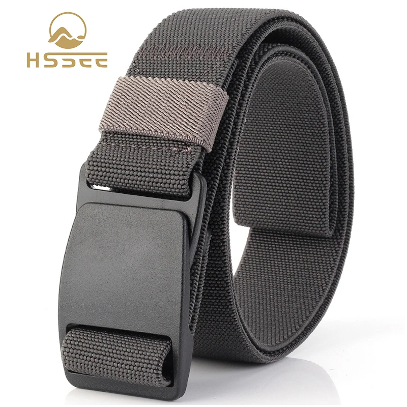 Ремень HSSEE мужской Эластичный эластичный пояс из жесткого АБС-пластика с