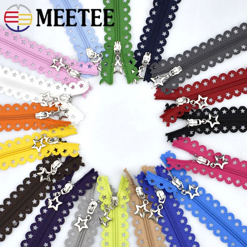 10/20 шт. Meetee 3 #25 см закрытые многоцветные нейлоновые кружевные молнии для сумок