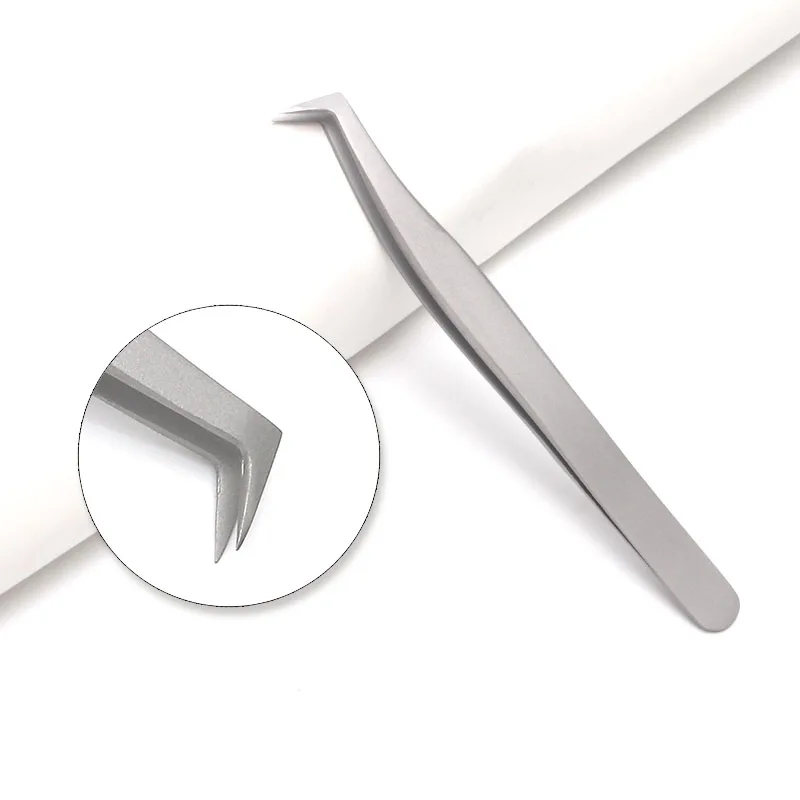 Пинцет для наращивания накладных ресниц из нержавеющей стали Немагнитный