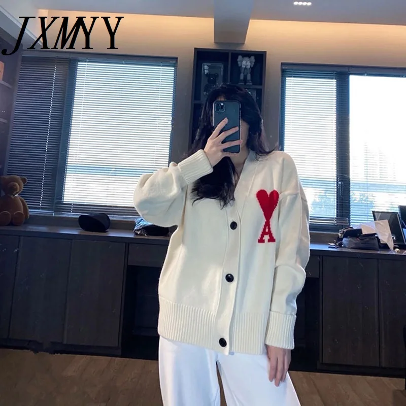 Мужской и Женский вязаный кардиган свободный свитер в Корейском стиле с длинными