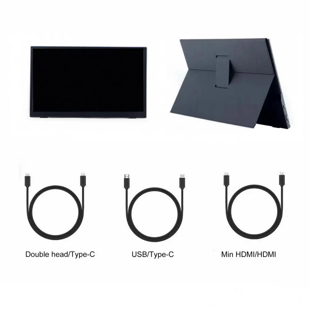 

15.6 inch 1920x1080 HDMI-Compatible Type-c Metal IPS Liquid Crystal Monitor For Phone PC Game Console HD Quality Display Screen